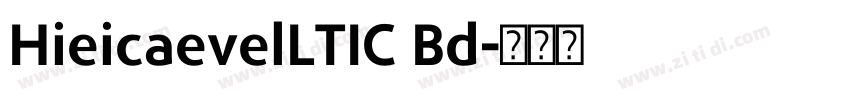 HieicaevelLTIC Bd字体转换